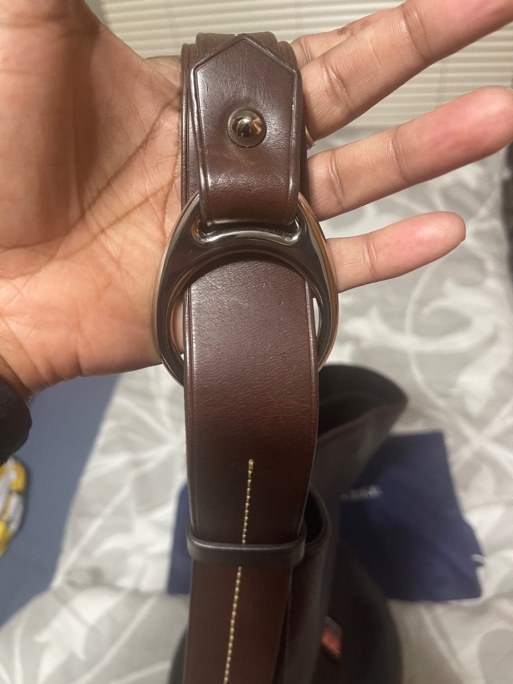 Dooney & Bourke Black Pebble Leather Hobo with Gold Logo - Picture 6 of 6